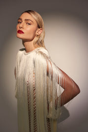 CHLOE SHORT DRESS IN OFF WHITE