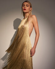 BEL MAXI  DRESS IN GOLD