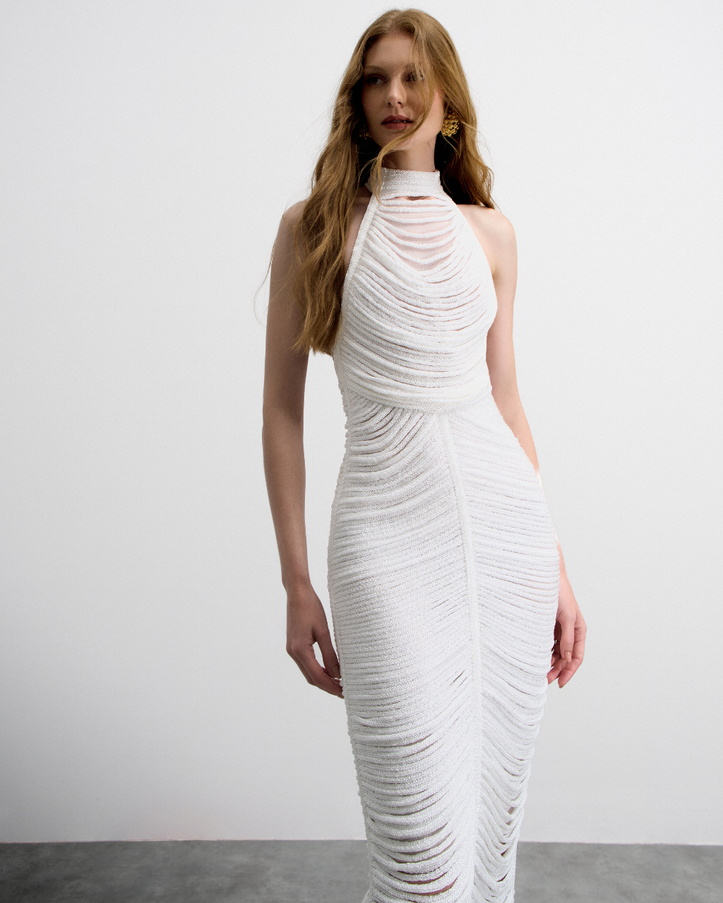 ALAIA DRESS IN WHITE