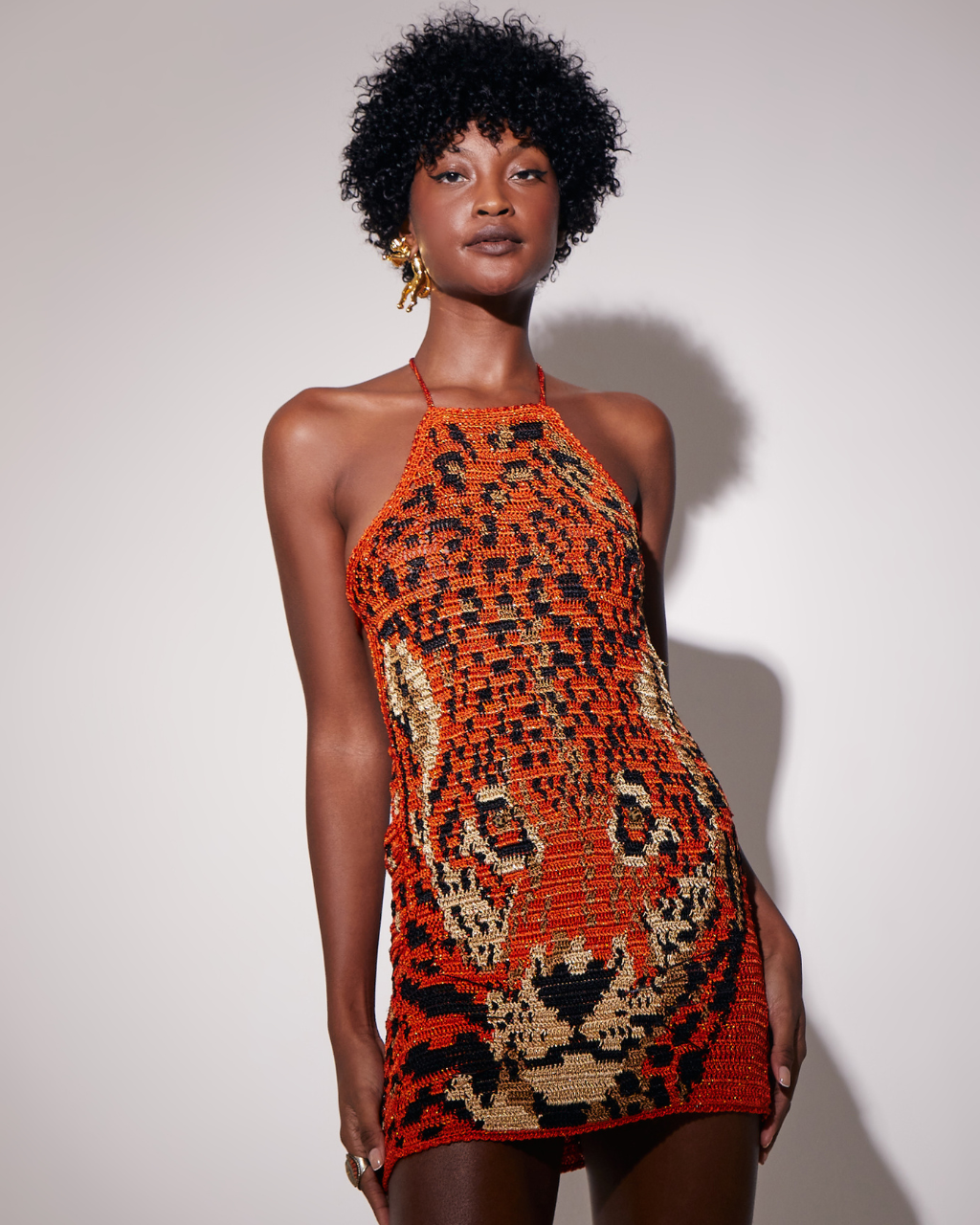 ORANGE LEOPARD DRESS AndreaAlmeida ORANGE LEOPARD DRESS AndreaAlmeida