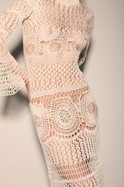 NAOMI DRESS IN OFF WHITE